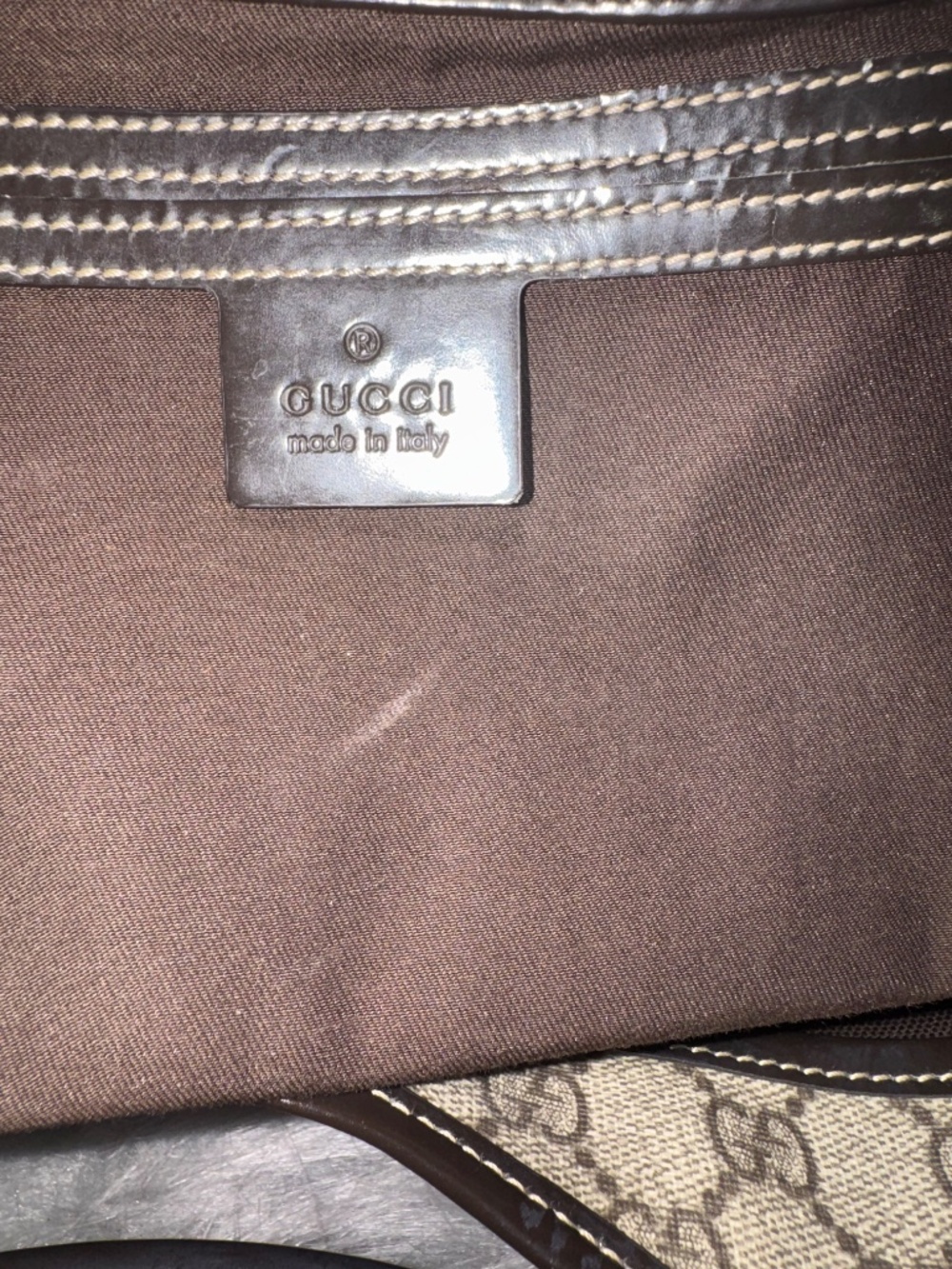 Gucci GG Supreme Joy Bardot Medium Shoulder Bag~w/COA - Picture 10 of 14